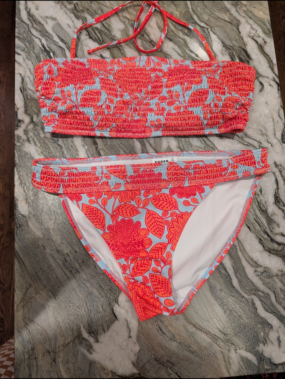 Boden Coral Blue Bikini